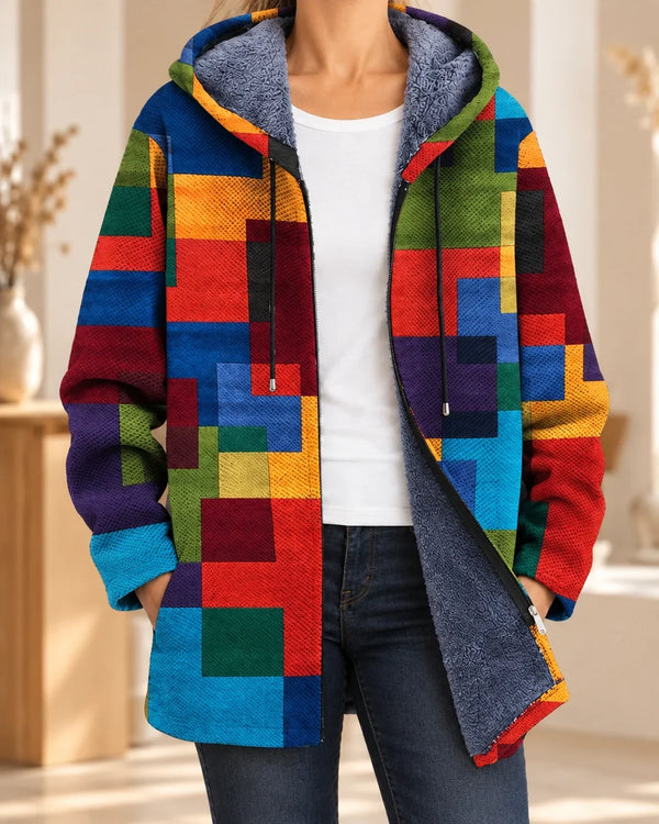 Cynthia | Artistic Hooded Cardigan