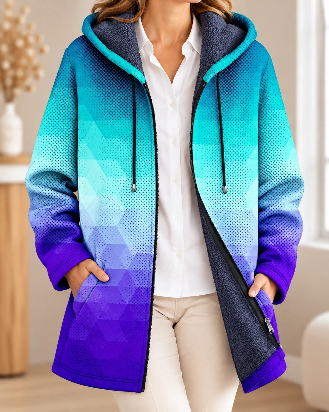 Ingrid | Artistic Hooded Cardigan