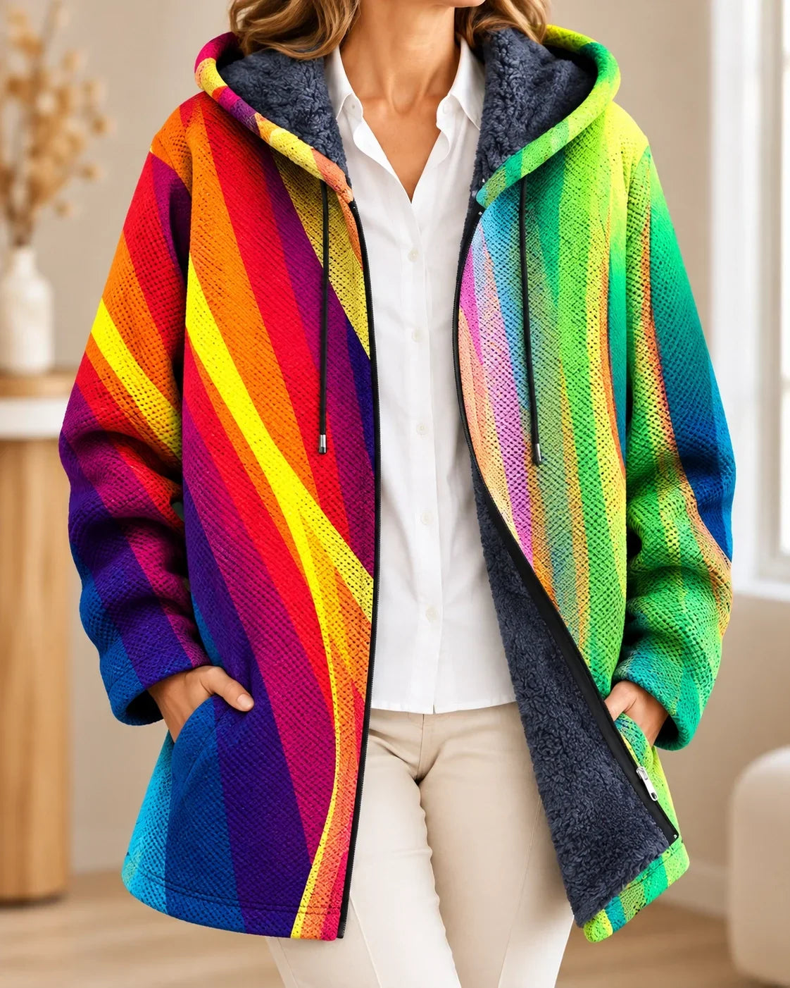 Rosalind | Artistic Hooded Cardigan