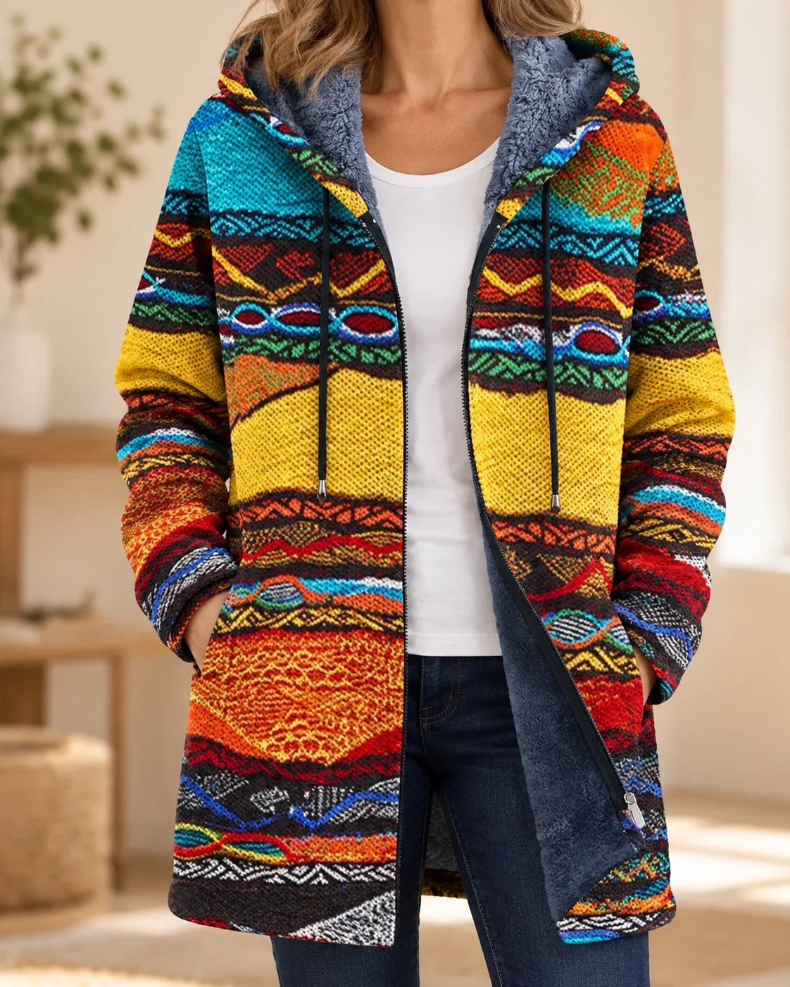 Rosalind | Artistic Hooded Cardigan
