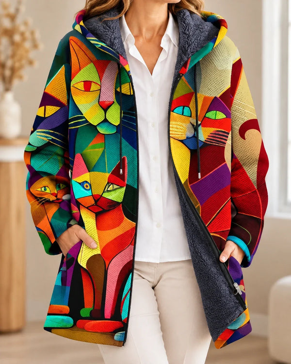 Rafferty | Artistic Hooded Cardigan