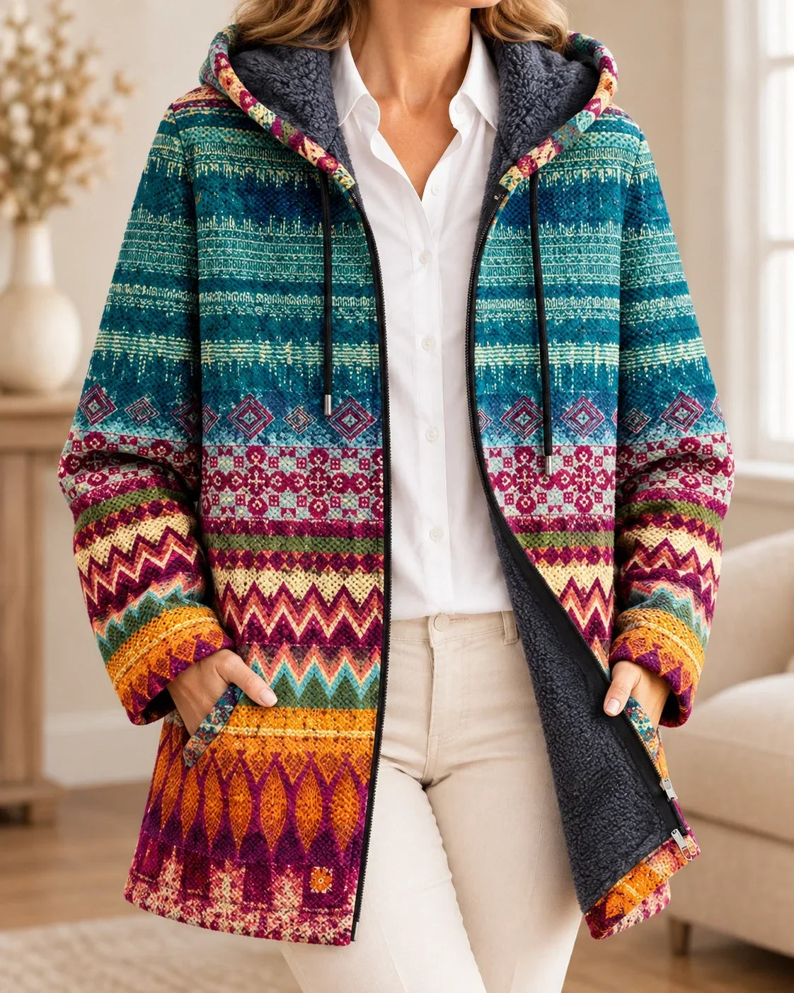 Tallulah | Artistic Hooded Cardigan
