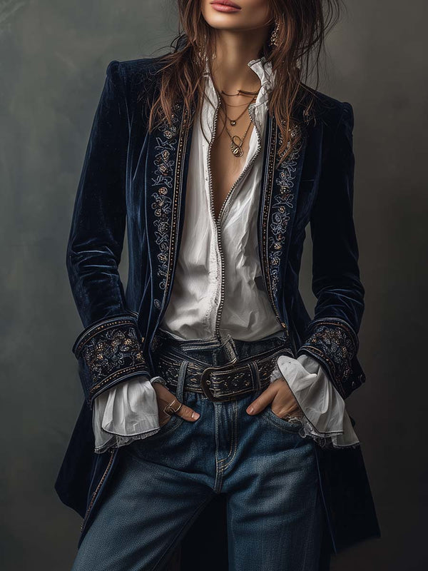 Lily - Elegant Velvet Jacket