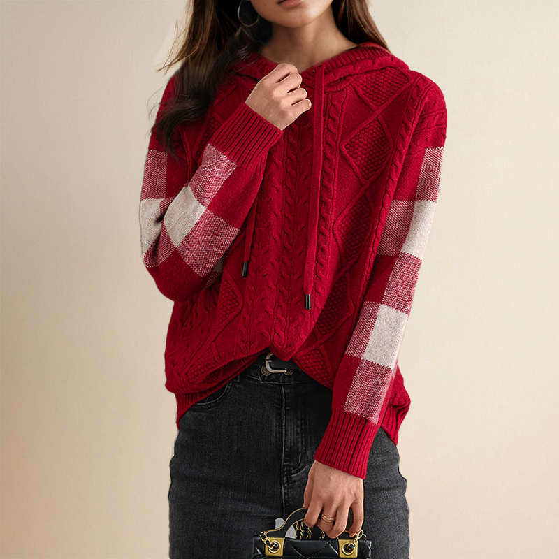 Emilie - Knitted Hoodie
