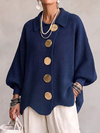 The Victoria Gold Button Cardigan