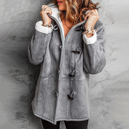 Tess | Suede Coat with Fleece Lining